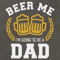 Beer Me I'm Going To Be A Dad Baby Announcement Cotton Canvas Backpack