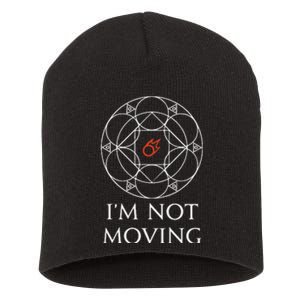 Black Mage IM Not Moving Ley Lines Funny Memes Short Acrylic Beanie