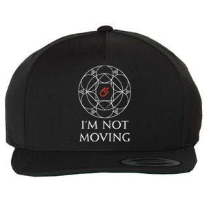 Black Mage IM Not Moving Ley Lines Funny Memes Wool Snapback Cap