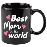 Best Mom In The World Mothers Day Heart 11oz C Handle Ceramic Mug