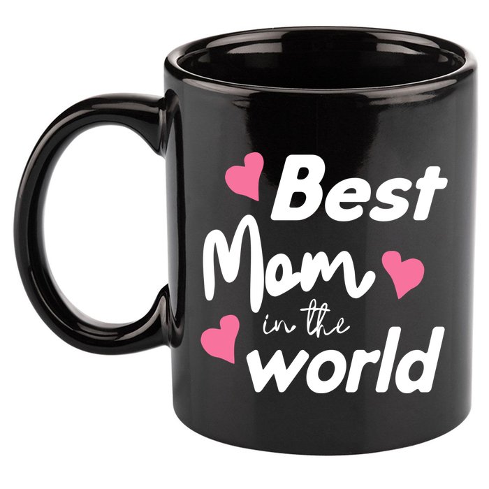 Best Mom In The World Mothers Day Heart 11oz C Handle Ceramic Mug