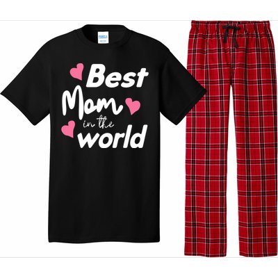 Best Mom In The World Mothers Day Heart Pajama Set