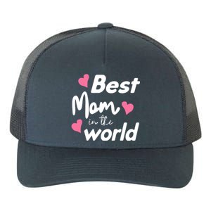 Best Mom In The World Mothers Day Heart Yupoong Adult 5-Panel Trucker Hat