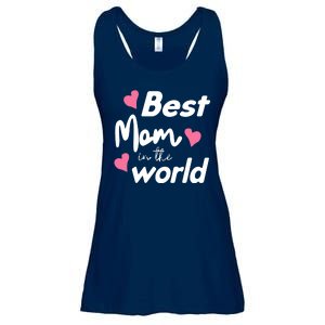 Best Mom In The World Mothers Day Heart Ladies Essential Flowy Tank