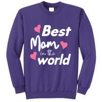 Best Mom In The World Mothers Day Heart Sweatshirt