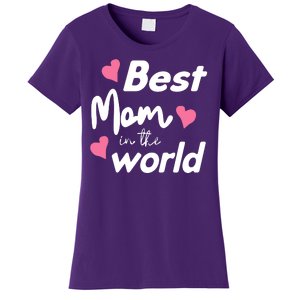 Best Mom In The World Mothers Day Heart Women's T-Shirt