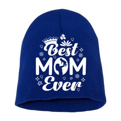 Best Mom In The History Of Ever Mothers Day For Mommy Gift Short Acrylic Beanie