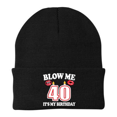 Blow Me It's My 40th Birthday Funny Candle Joke 40 Years Beanie