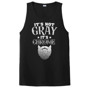 Bearded Man ItS Not Gray ItS Chrome Funny Beard PosiCharge Competitor Tank