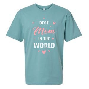 Best Mom in the World Best Mom Ever Mothers Day Design Sueded Cloud Jersey T-Shirt