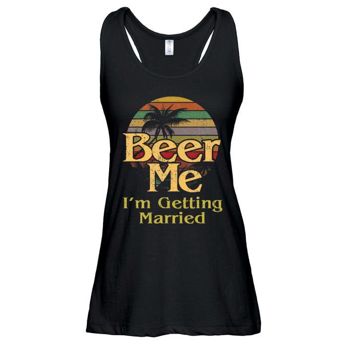 Beer Me Im Getting Married Bride Groom Bachelor Party Gift Ladies Essential Flowy Tank