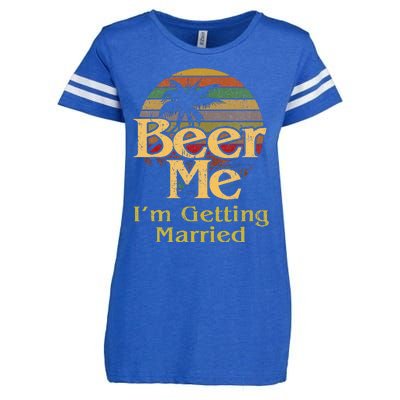 Beer Me Im Getting Married Bride Groom Bachelor Party Gift Enza Ladies Jersey Football T-Shirt