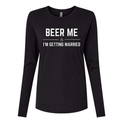 Beer Me Im Getting Married Men Funny Groom Bachelor Party Womens Cotton Relaxed Long Sleeve T-Shirt