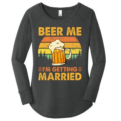 Beer Me Im Getting Married Men Funny Groom Bachelor Party Women's Perfect Tri Tunic Long Sleeve Shirt