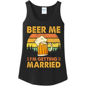 Beer Me Im Getting Married Men Funny Groom Bachelor Party Ladies Essential Tank