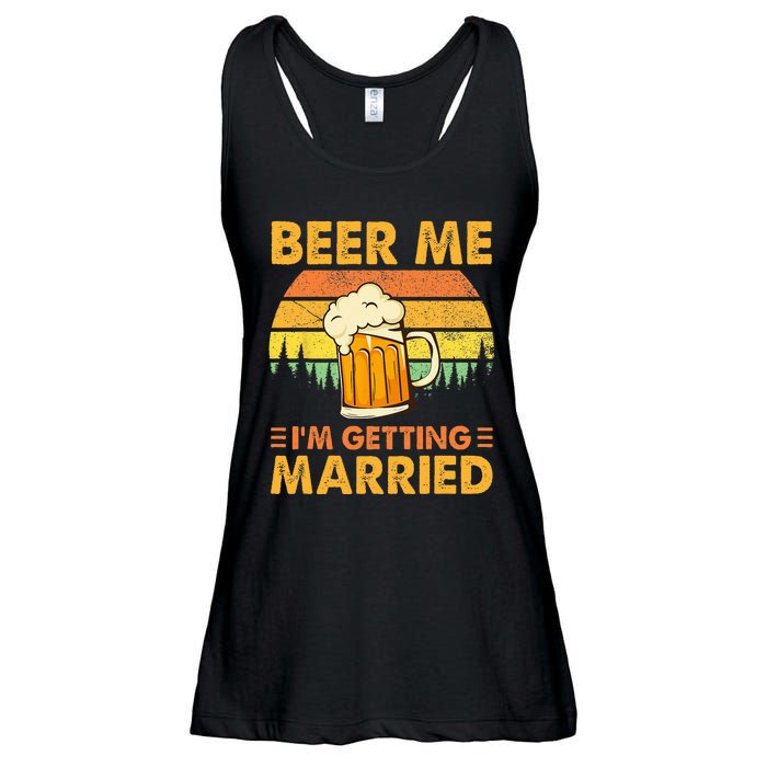 Beer Me Im Getting Married Men Funny Groom Bachelor Party Ladies Essential Flowy Tank