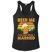 Beer Me Im Getting Married Men Funny Groom Bachelor Party Ladies PosiCharge Competitor Racerback Tank