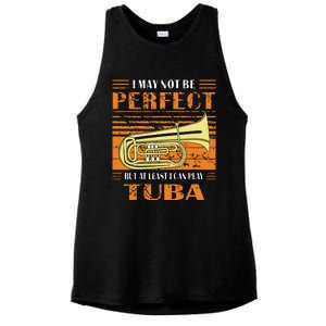 Brass Music Ich Bin Vielleicht Nicht Perfekt Tuba Brass Tuba Ladies PosiCharge Tri-Blend Wicking Tank