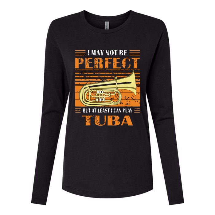 Brass Music Ich Bin Vielleicht Nicht Perfekt Tuba Brass Tuba Womens Cotton Relaxed Long Sleeve T-Shirt