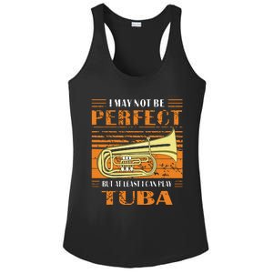 Brass Music Ich Bin Vielleicht Nicht Perfekt Tuba Brass Tuba Ladies PosiCharge Competitor Racerback Tank