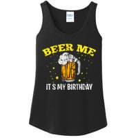 Beer Me It's My Birthday Bday Beer Lover Party Ladies Essential Tank