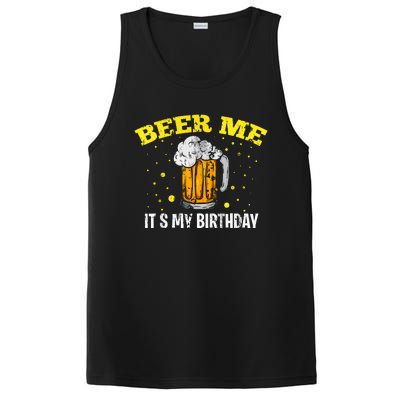 Beer Me It's My Birthday Bday Beer Lover Party PosiCharge Competitor Tank