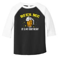 Beer Me It's My Birthday Bday Beer Lover Party Toddler Fine Jersey T-Shirt