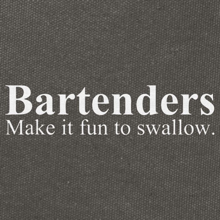 Bartenders Make It Fun To Swallow Funny Bartending Cotton Canvas Backpack