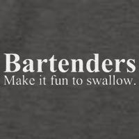 Bartenders Make It Fun To Swallow Funny Bartending Vector Backpack