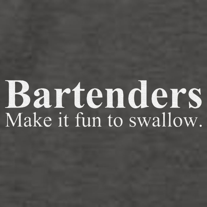 Bartenders Make It Fun To Swallow Funny Bartending Vector Backpack