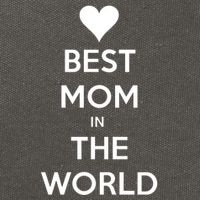 Best Mom In The World Heart Gift Cotton Canvas Backpack