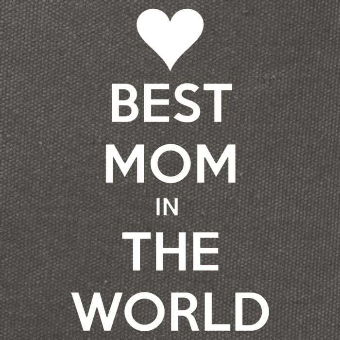 Best Mom In The World Heart Gift Cotton Canvas Backpack