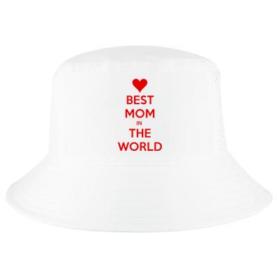 Best Mom In The World Heart Gift Cool Comfort Performance Bucket Hat