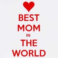 Best Mom In The World Heart Gift V-Neck T-Shirt