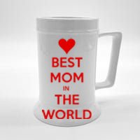 Best Mom In The World Heart Gift Beer Stein