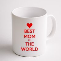 Best Mom In The World Heart Gift Coffee Mug