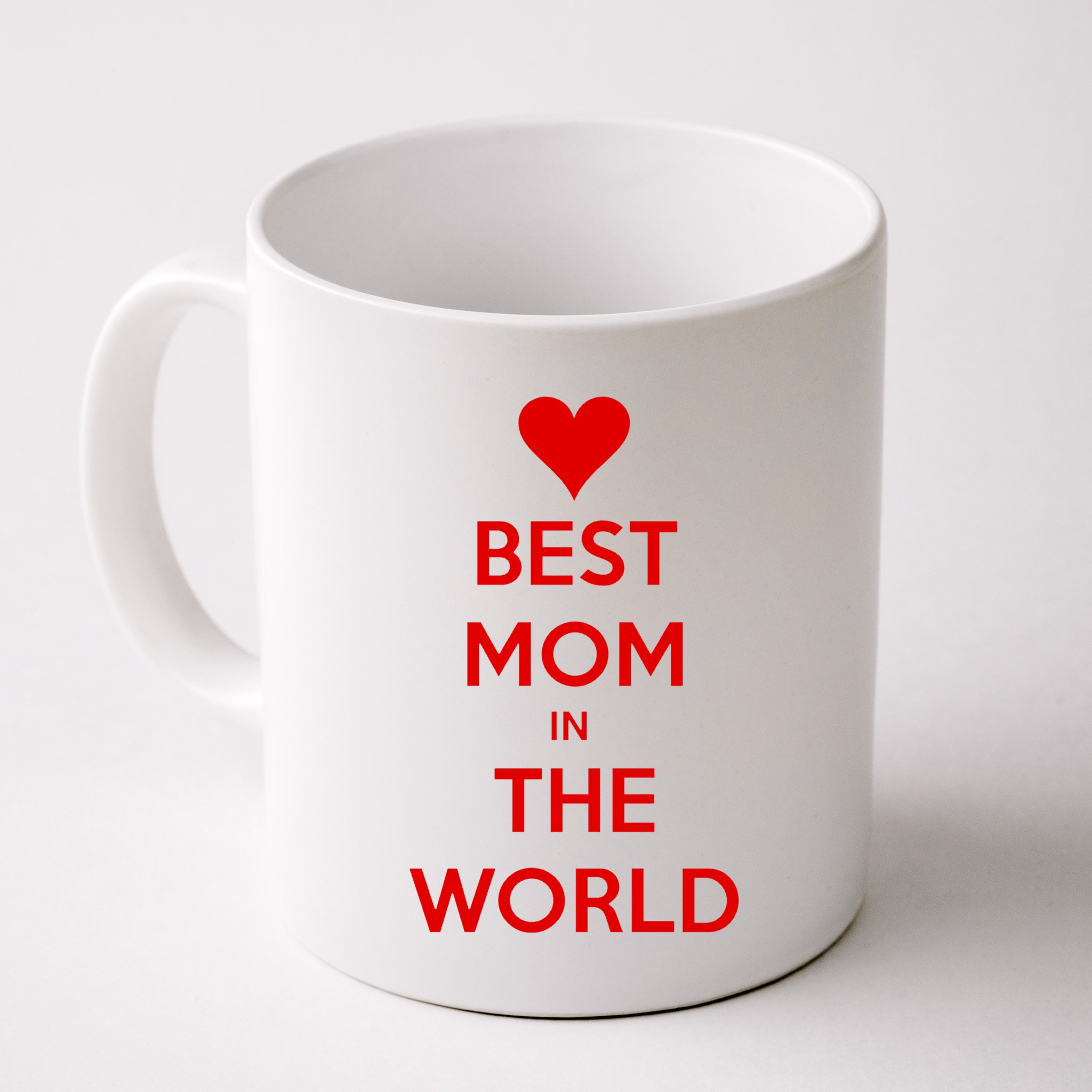 Best Mom In The World Heart Gift Mug