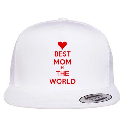 Best Mom In The World Heart Gift Flatbill Hat
