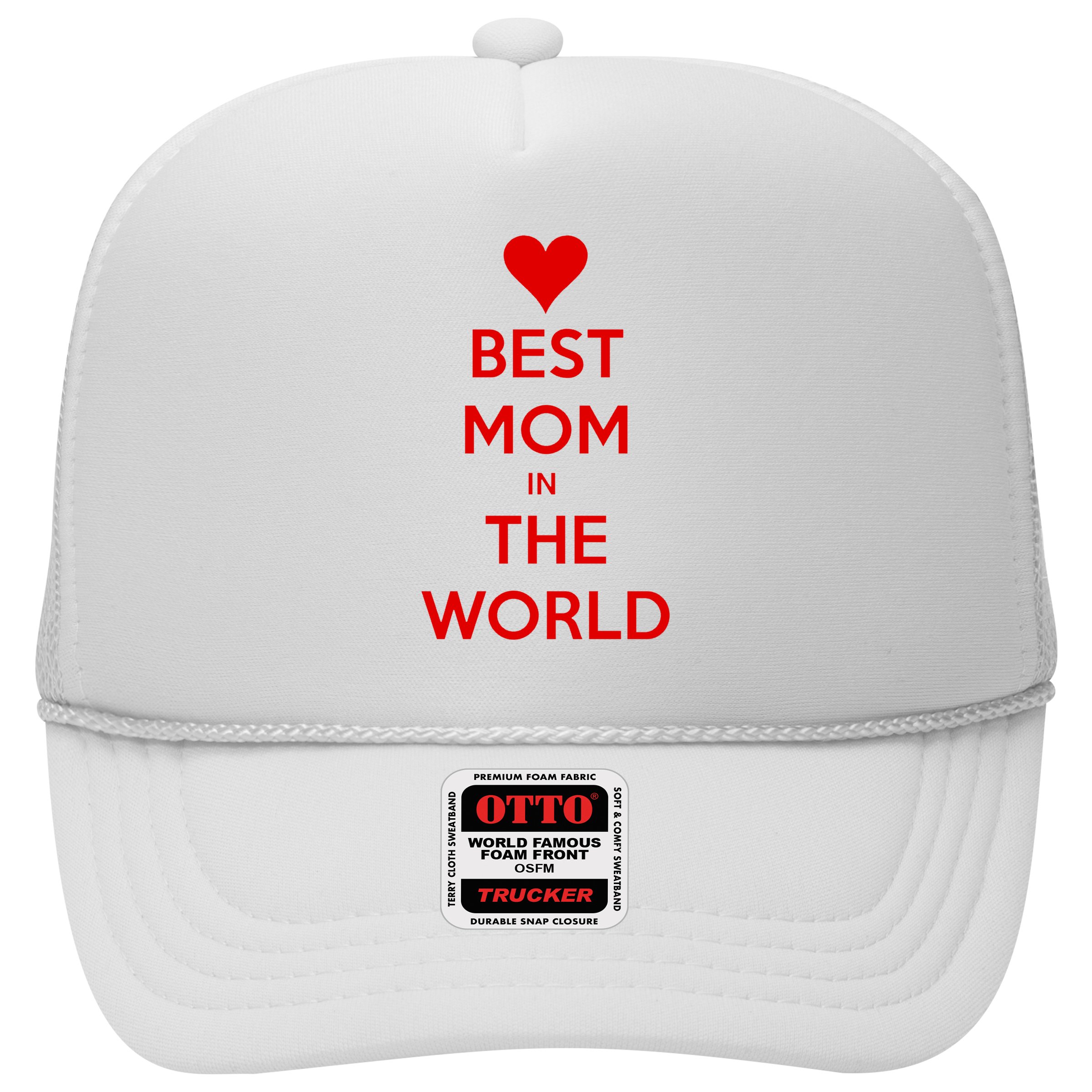 Best Mom In The World Heart Gift Hat