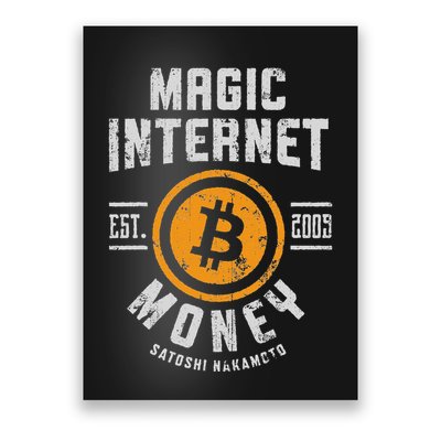 Bitcoin Magic Internet Money Btc Crypto Currency Blockchain Poster