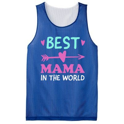 Best Mama In The World Grandma Gift Mesh Reversible Basketball Jersey Tank