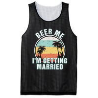 Beer Me Im Getting Married Bachelor Party Apparel For Groom Mesh Reversible Basketball Jersey Tank