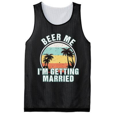 Beer Me Im Getting Married Bachelor Party Apparel For Groom Mesh Reversible Basketball Jersey Tank