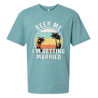 Beer Me Im Getting Married Bachelor Party Apparel For Groom Sueded Cloud Jersey T-Shirt