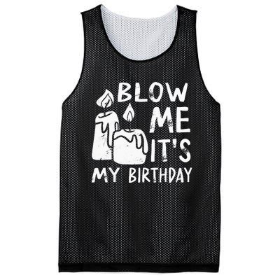 Blow Me It´s My Birthday Ingenius Funny Mesh Reversible Basketball Jersey Tank