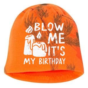 Blow Me It´s My Birthday Ingenius Funny Kati - Camo Knit Beanie