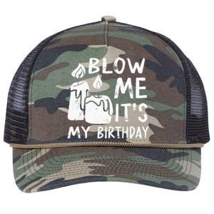 Blow Me It´s My Birthday Ingenius Funny Retro Rope Trucker Hat Cap