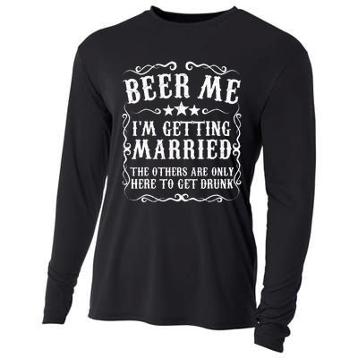 Beer Me Im Getting Married Bachelor Party Engagement Gift Cooling Performance Long Sleeve Crew