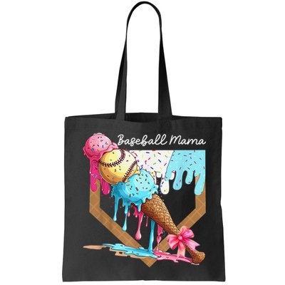 Baseball Mama Ice Cream Drip Baseball Mothers Day Coquette Bag
