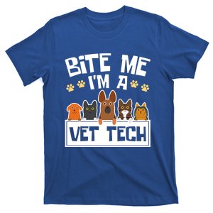 Bite Me Im A Vet Tech Grad Funny Veterinary Technician Gift T-Shirt